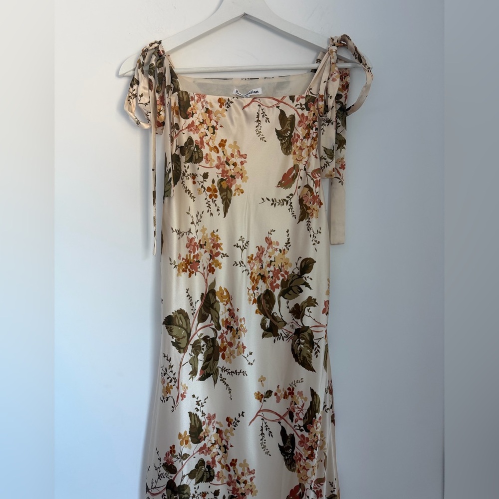 Reformation Medium Aden Floral Silk Midi Dress - Picture 6 of 14